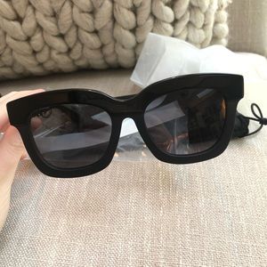 Diff eyewear Lil Carson Black and Grey Sunglasses
